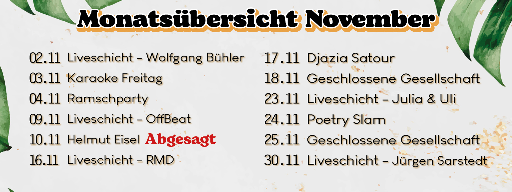 Monatsübersicht_Dreyspring_November