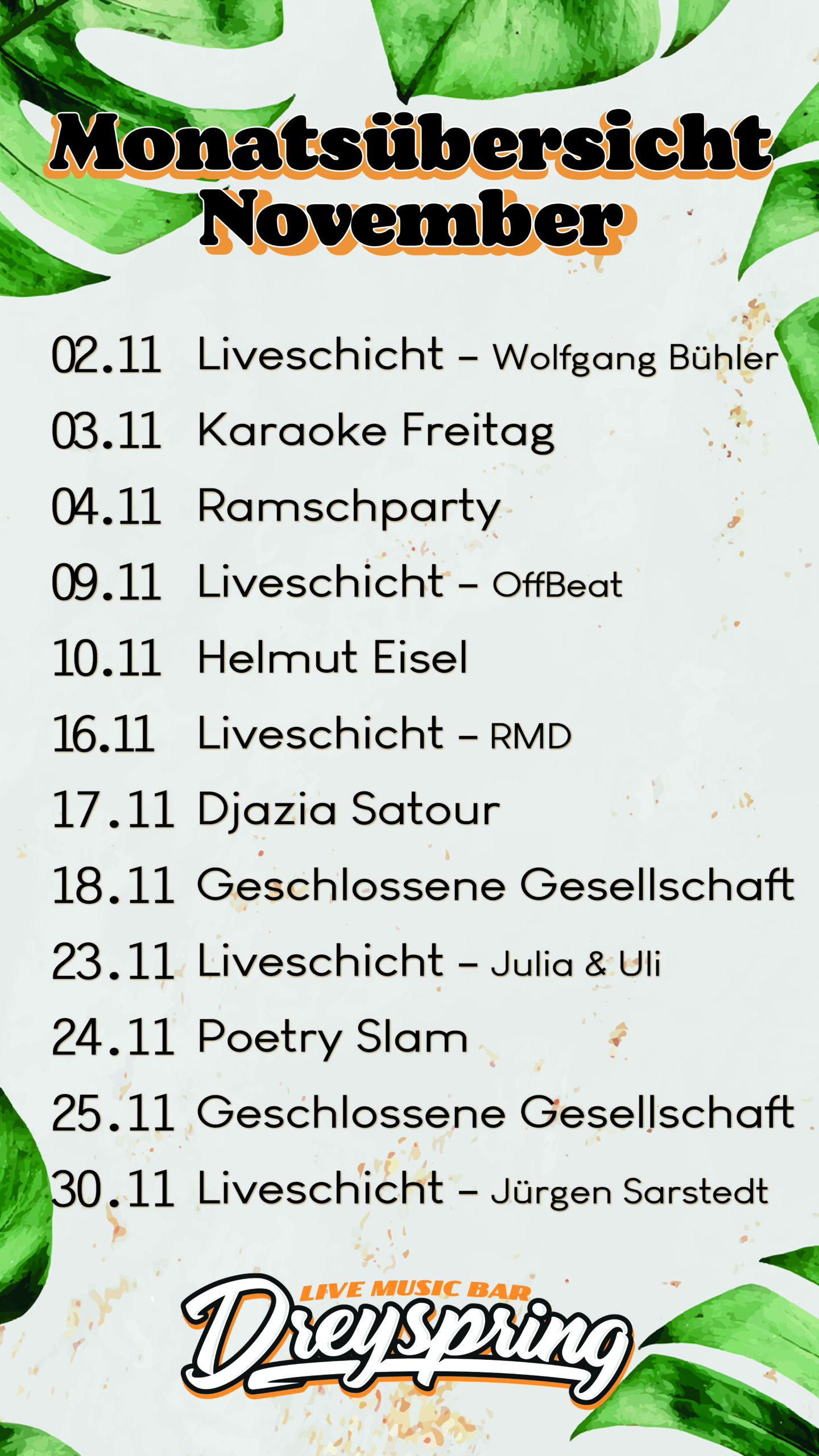 Monatsübersicht_Dreyspring_Story_November